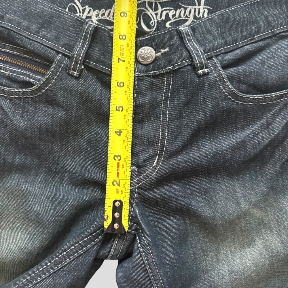 Speed and Strength Womens Kevlar Reinforced Motorcycle Riding Jeans Dark Moto 6 - Picture 8 of 14
